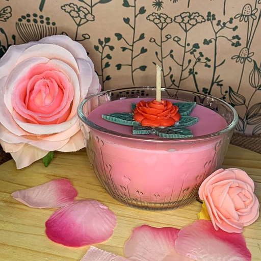 Bougie "Rose" ~200gr